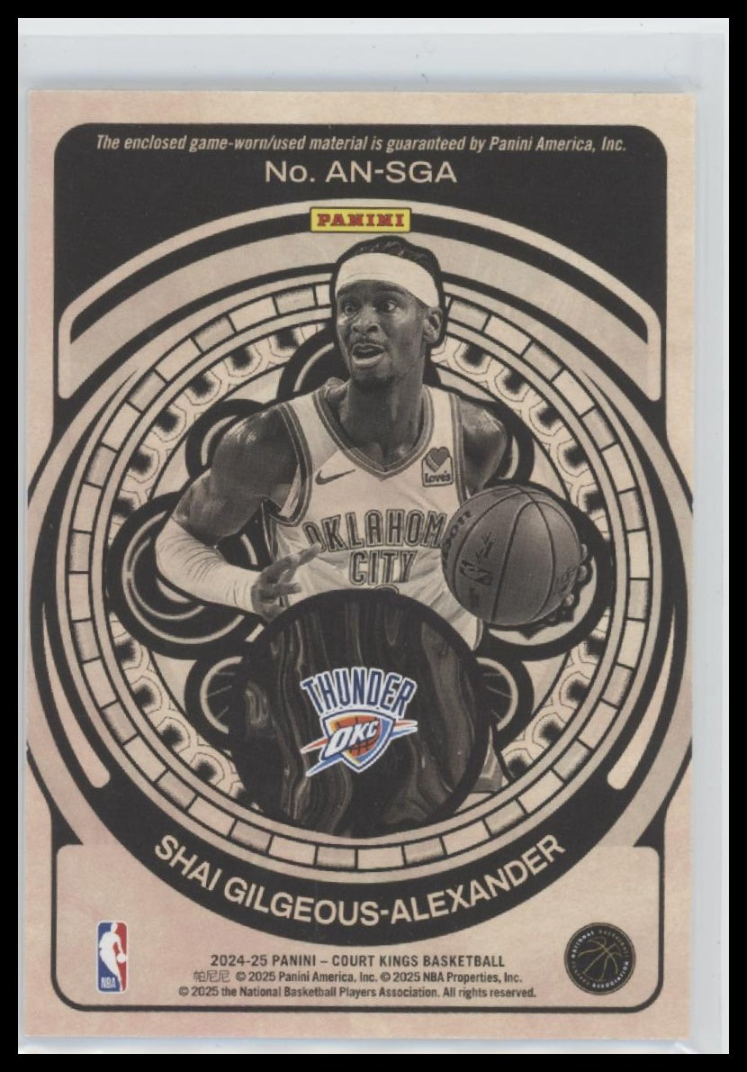 2024-25 Panini Court Kings Art Nouveau Shai Gilgeous-Alexander #AN-SGA