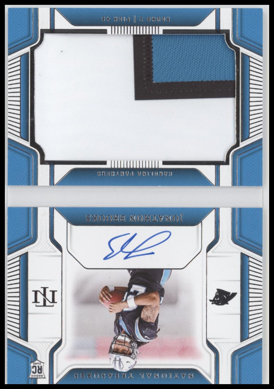 2024 Panini N T Rookie Jumbo Prime Auto Booklet Jonathon Brooks #/99 #RJPS-JBS