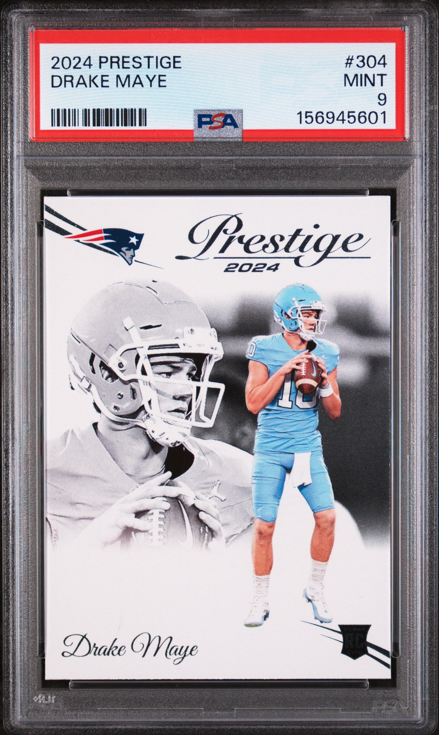2024 Panini Prestige Drake Maye 9 PSA #304