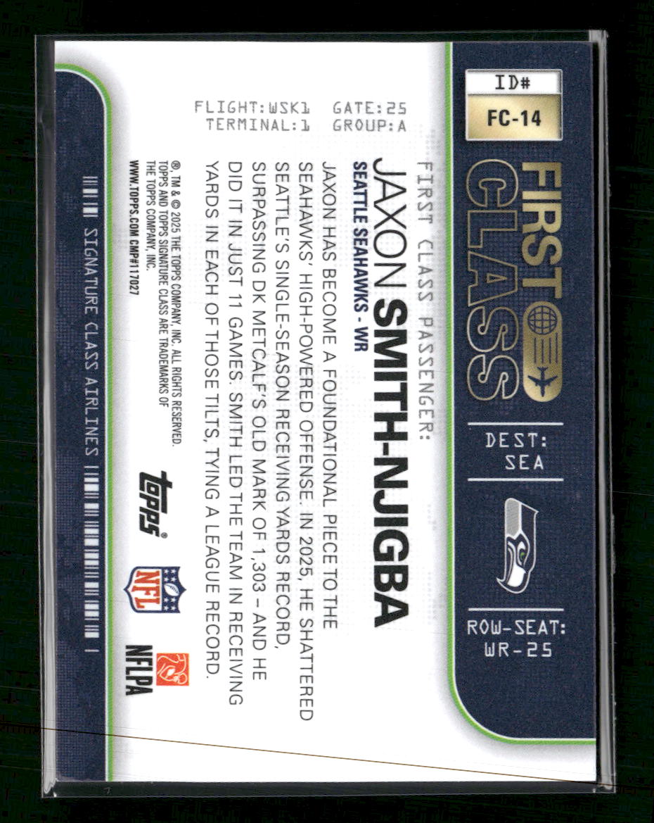 2025 Topps Signature Class First Class Jaxon Smith-Njigba #FC-14