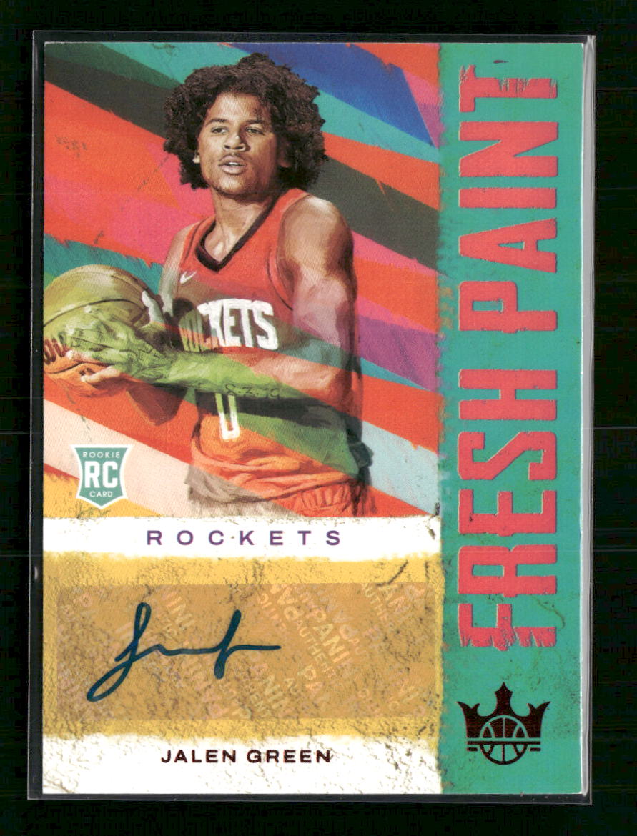 2021-22 Panini Court Kings Fresh Paint Ruby Jalen Green #/99 AU #FP-JGR