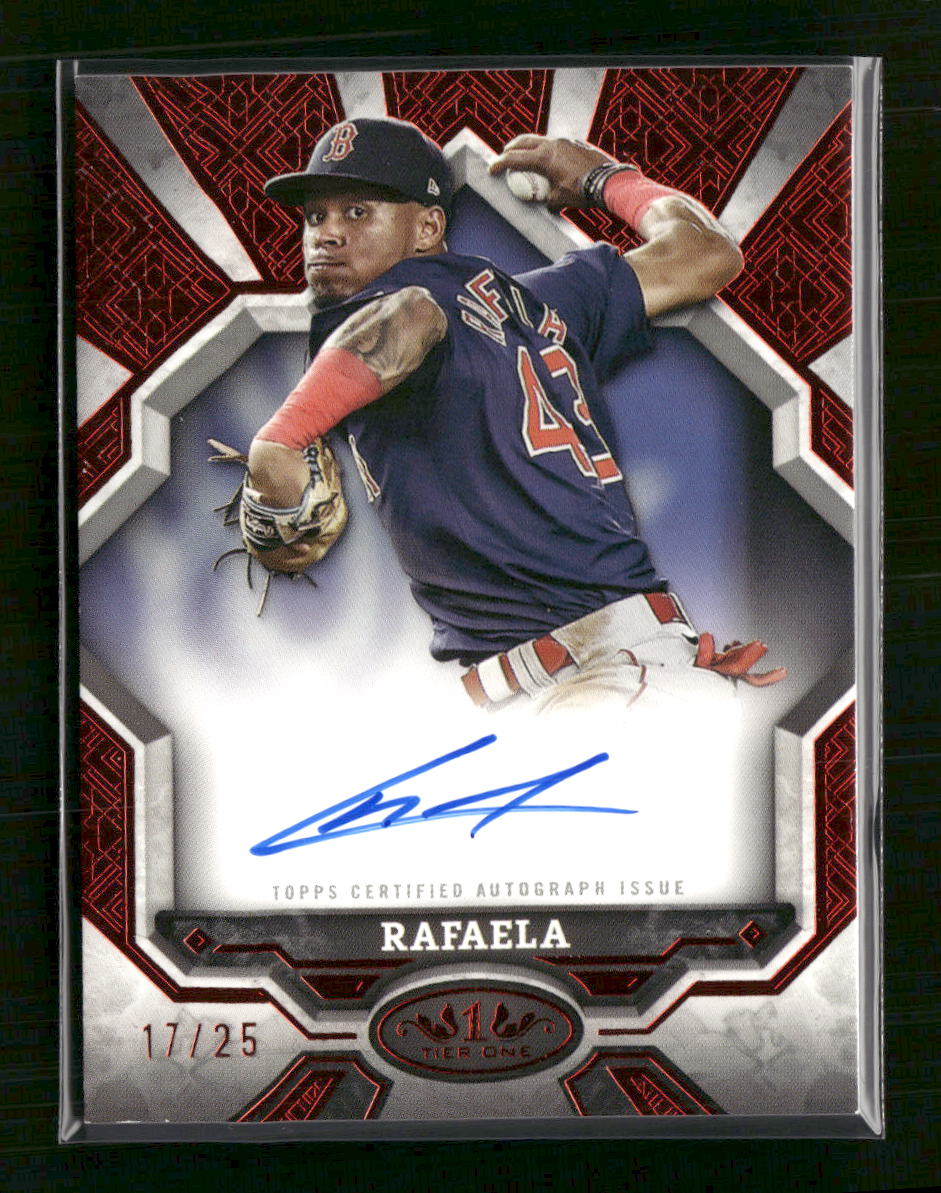 2024 Topps Tier One Break Out AU Red Foil Ceddanne Rafaela #/25 AU #BOA-CR