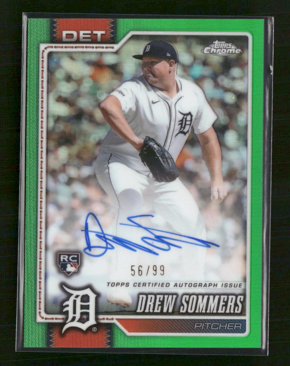 2026 Topps Chrome Retail Rookie AU Green Refractors Drew Sommers #/99 AU #RA-DSO