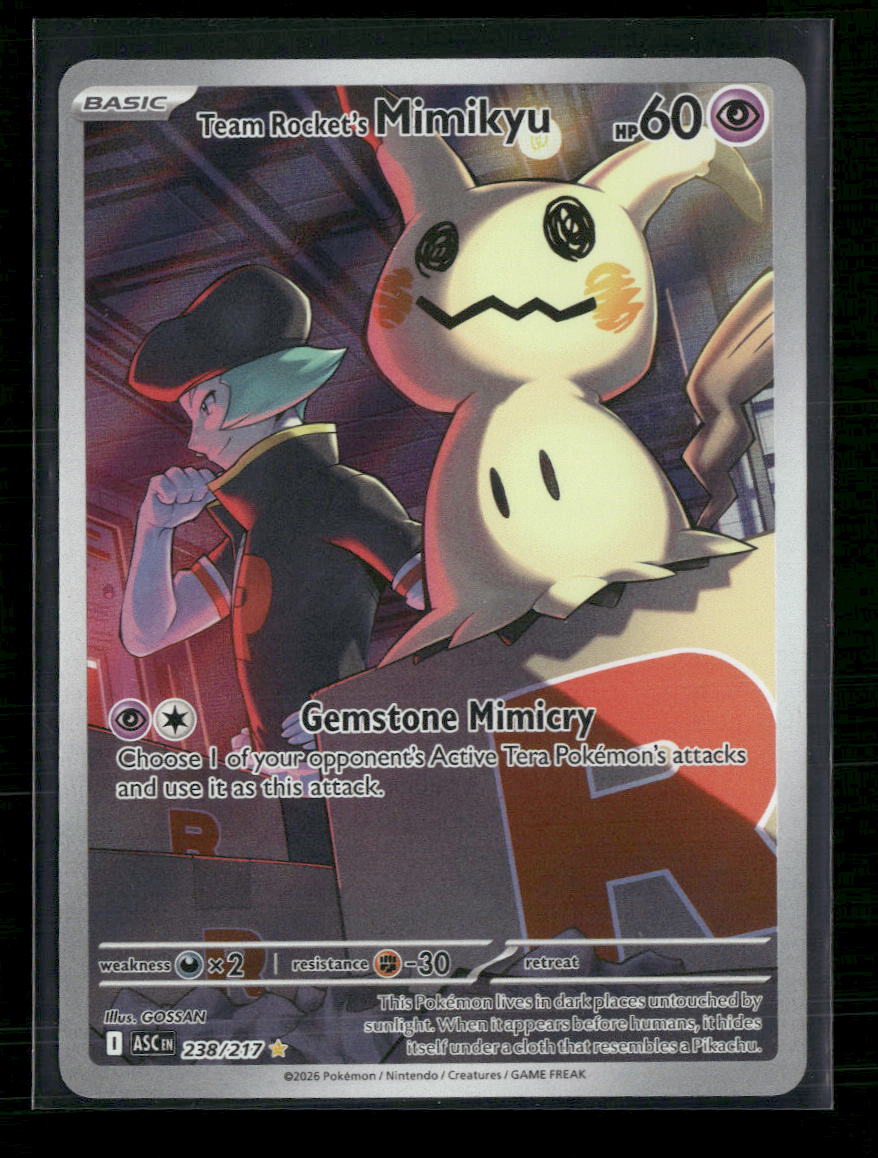 ME: Ascended Heroes Team Rocket's Mimikyu #238/217