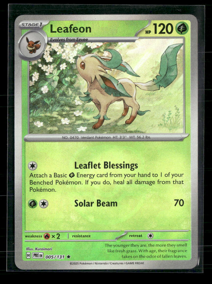 SV: Prismatic Evolutions Leafeon (Master Ball Pattern) #005/131