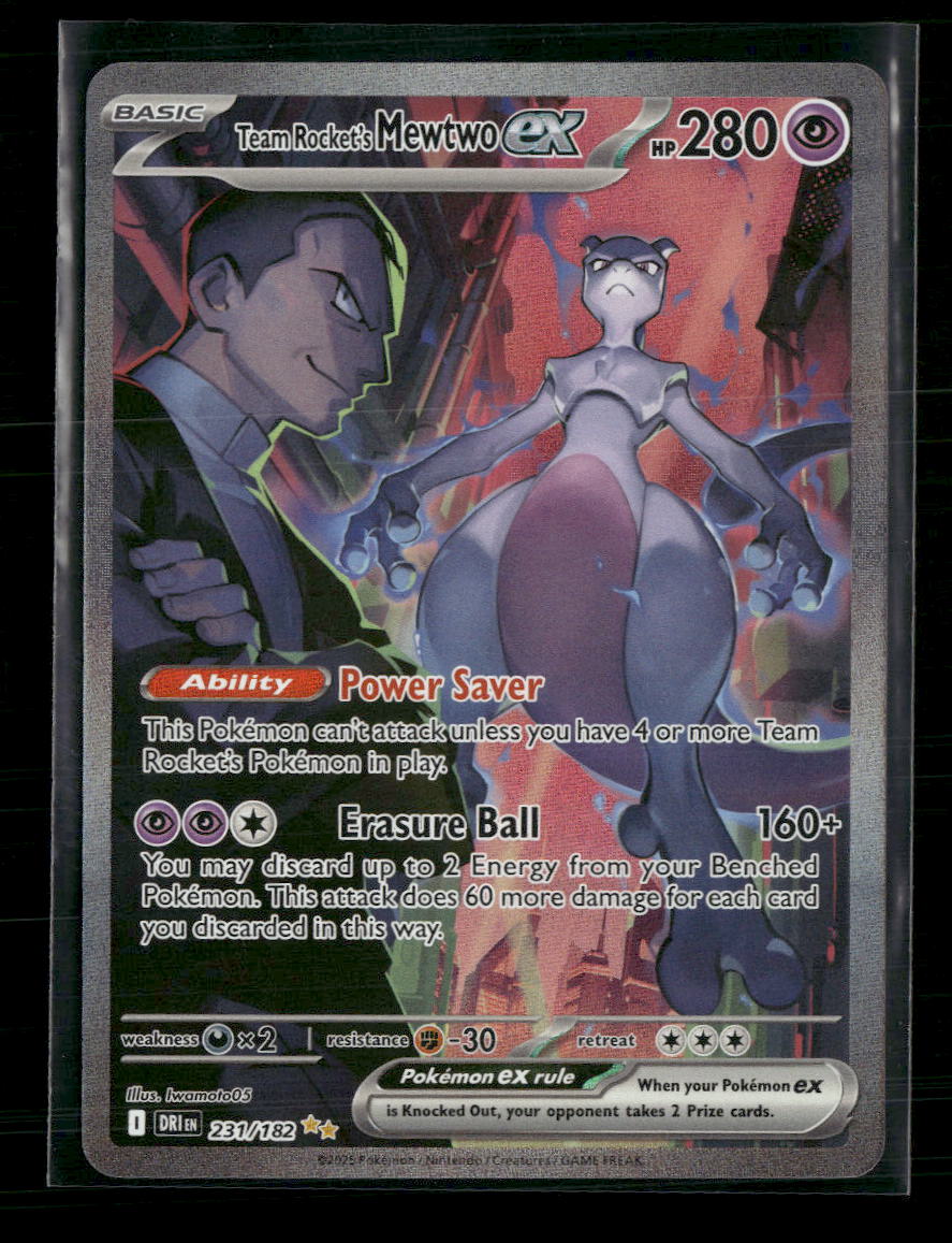 SV10: Destined Rivals Team Rocket's Mewtwo ex #231/182