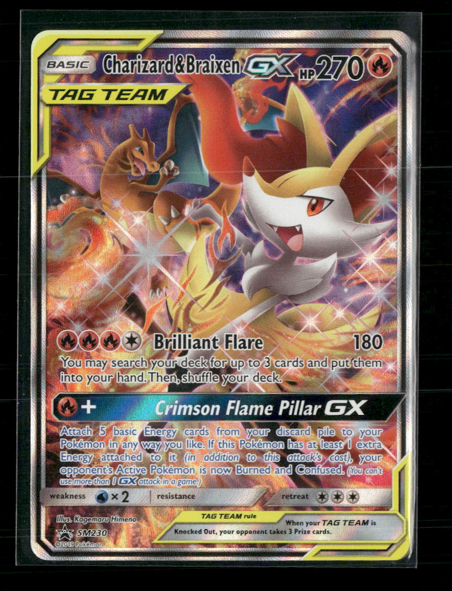 SM Promos Charizard & Braixen GX #SM230