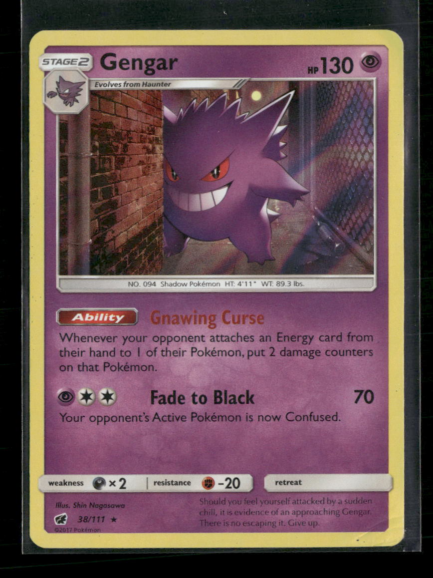 SM - Crimson Invasion Gengar #38/111 Damaged