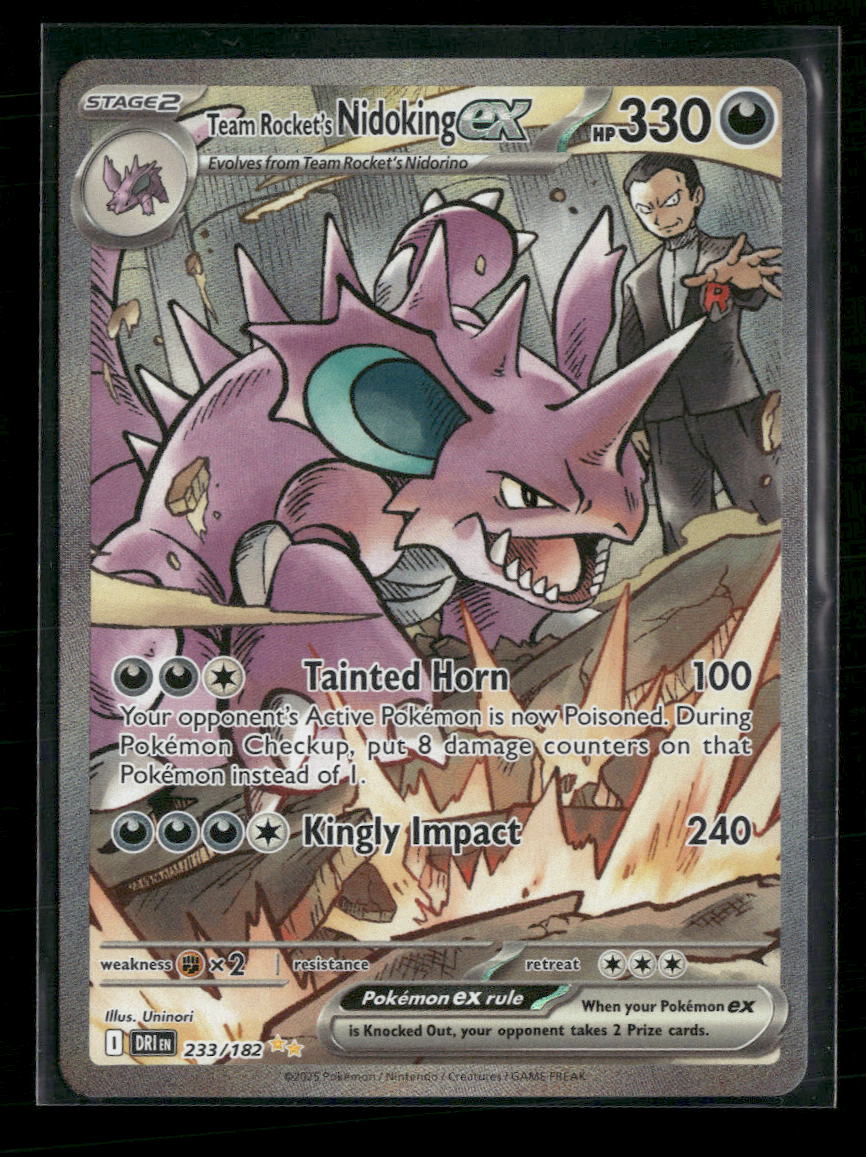 SV10: Destined Rivals Team Rocket's Nidoking ex #233/182