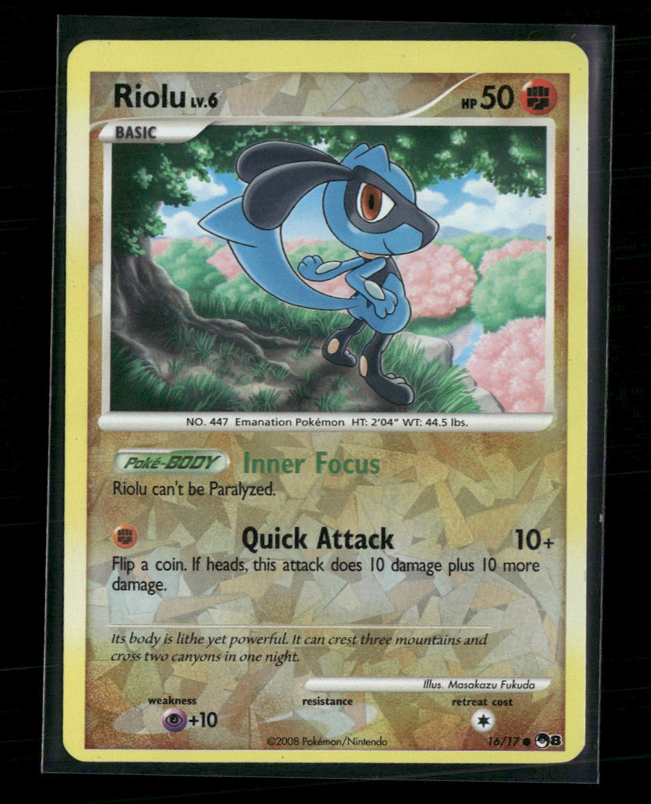 Miscellaneous Cards & Products Riolu (Cracked Ice Holo) #016/017
