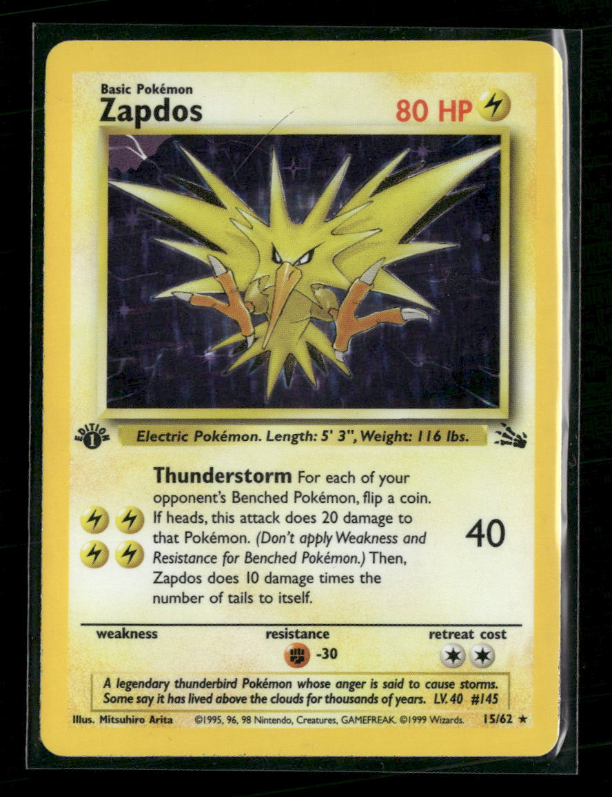 Fossil Zapdos (15) #15/62