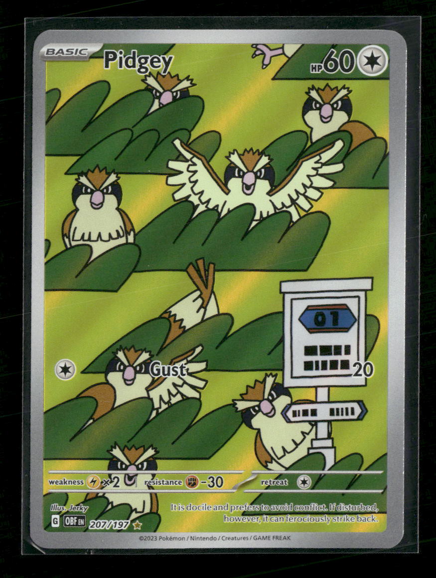 SV03: Obsidian Flames Pidgey #207/197