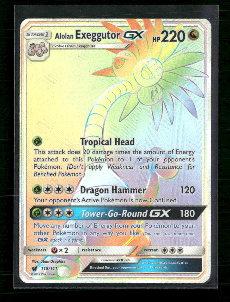 SM - Crimson Invasion Alolan Exeggutor GX (Secret) #118/111
