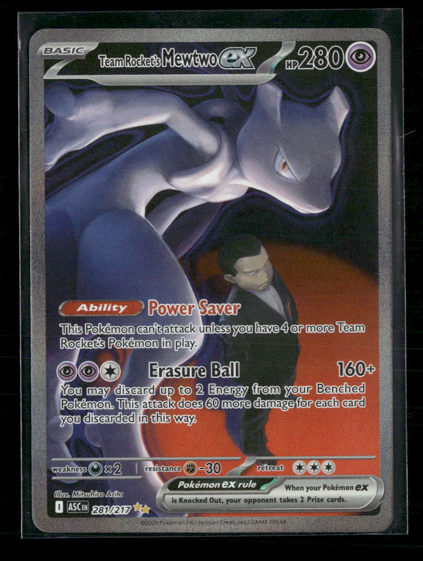 ME: Ascended Heroes Team Rocket's Mewtwo ex #281/217
