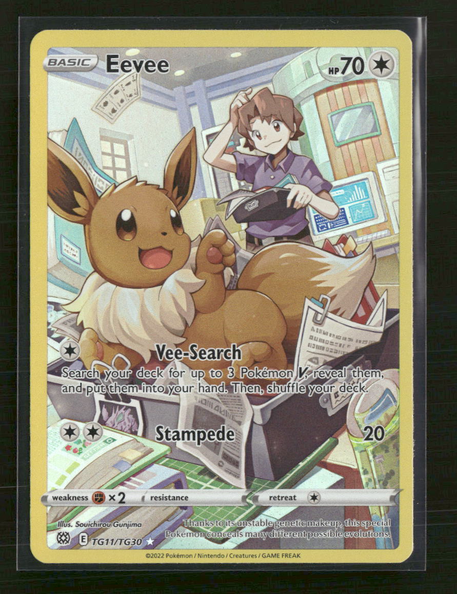 SWSH09: Brilliant Stars Trainer Gallery Eevee #TG11/TG30