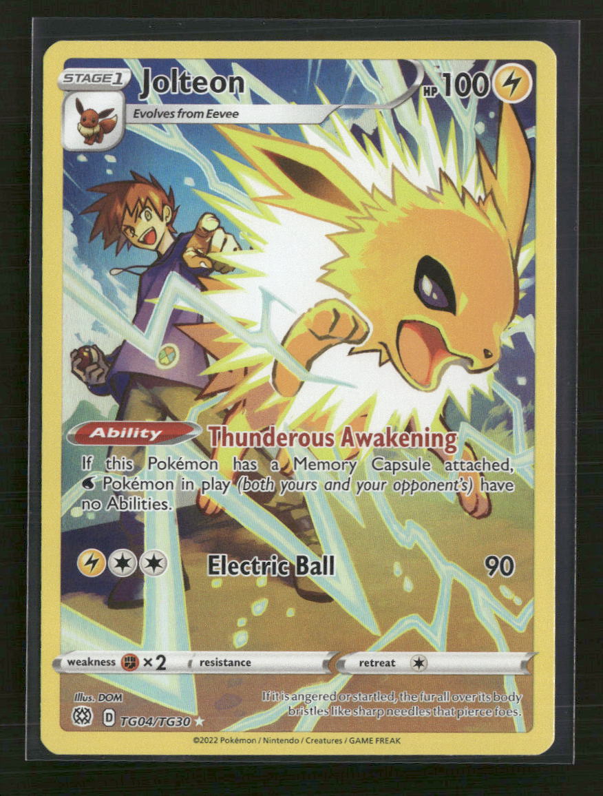 SWSH09: Brilliant Stars Trainer Gallery Jolteon #TG04/TG30
