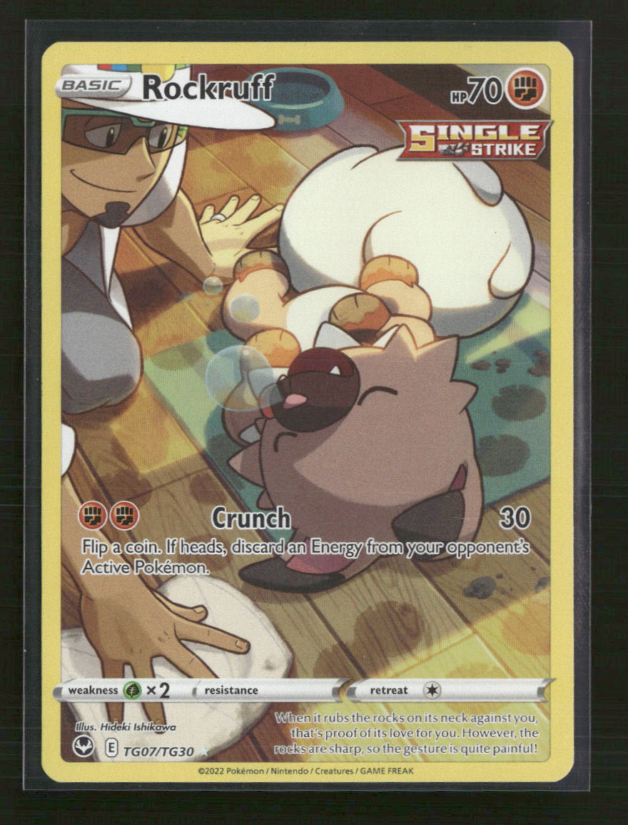 SWSH12: Silver Tempest Trainer Gallery Rockruff #TG07/TG30