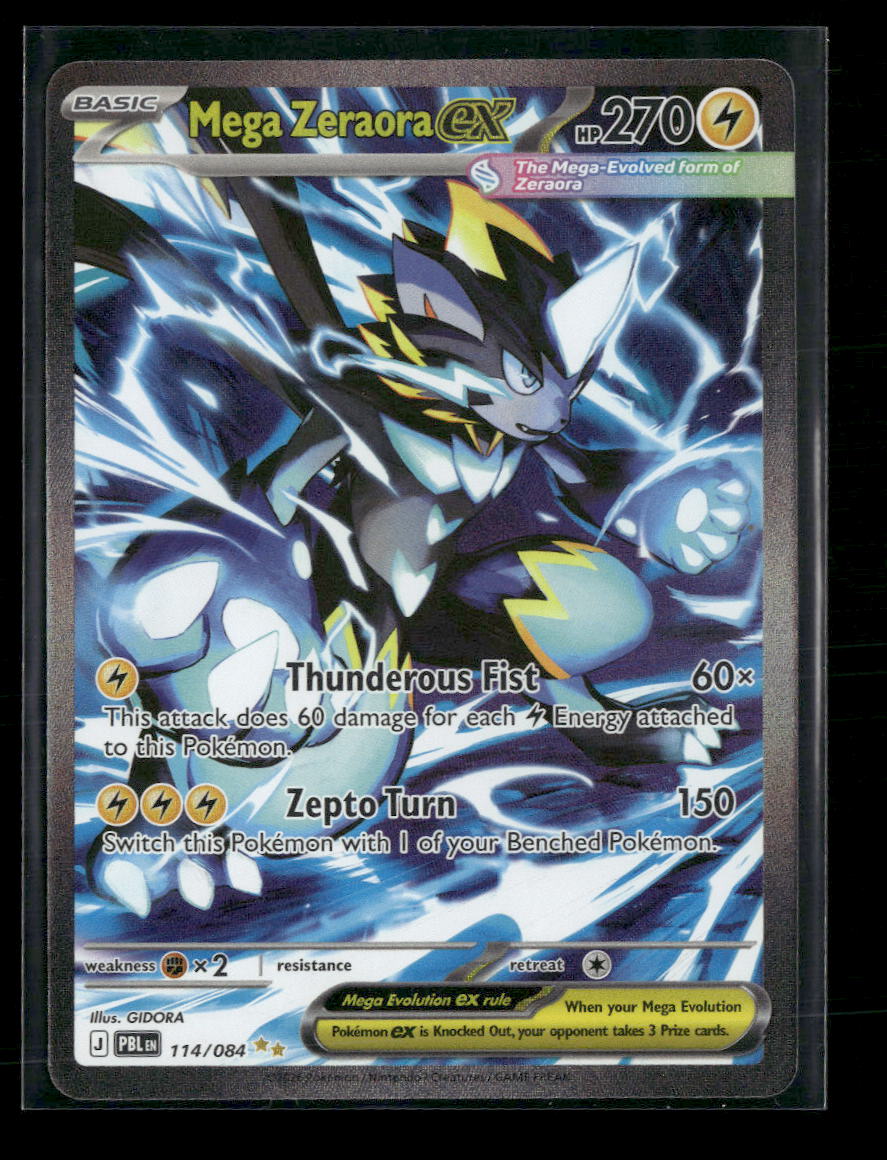 ME05: Pitch Black Mega Zeraora ex #114/084
