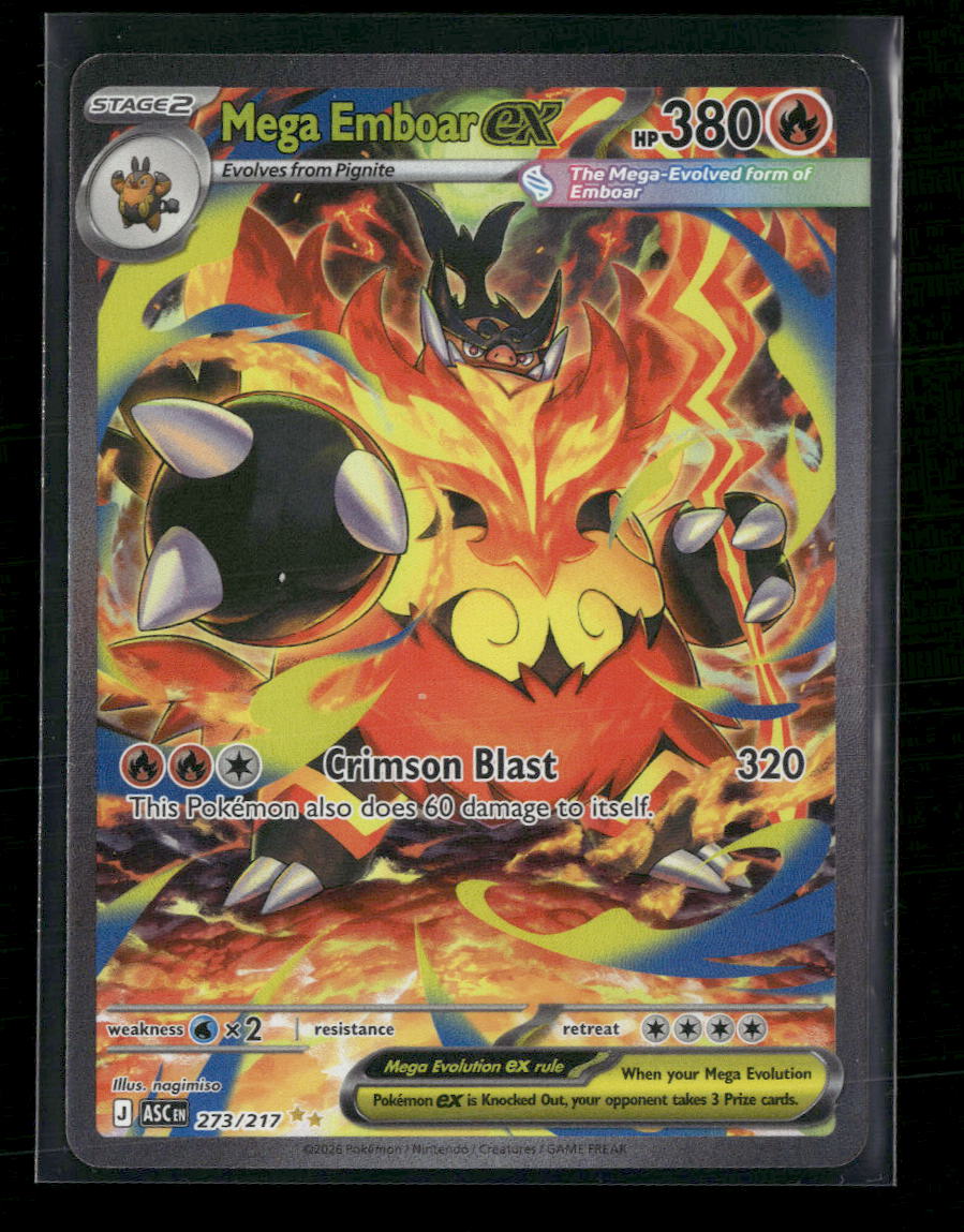 ME: Ascended Heroes Mega Emboar ex #273/217