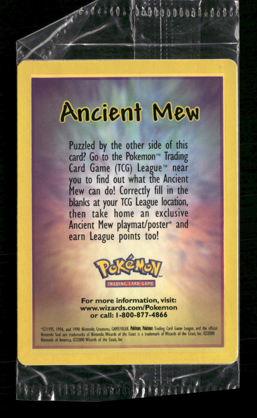 Ancient Mew Sealed Damaged