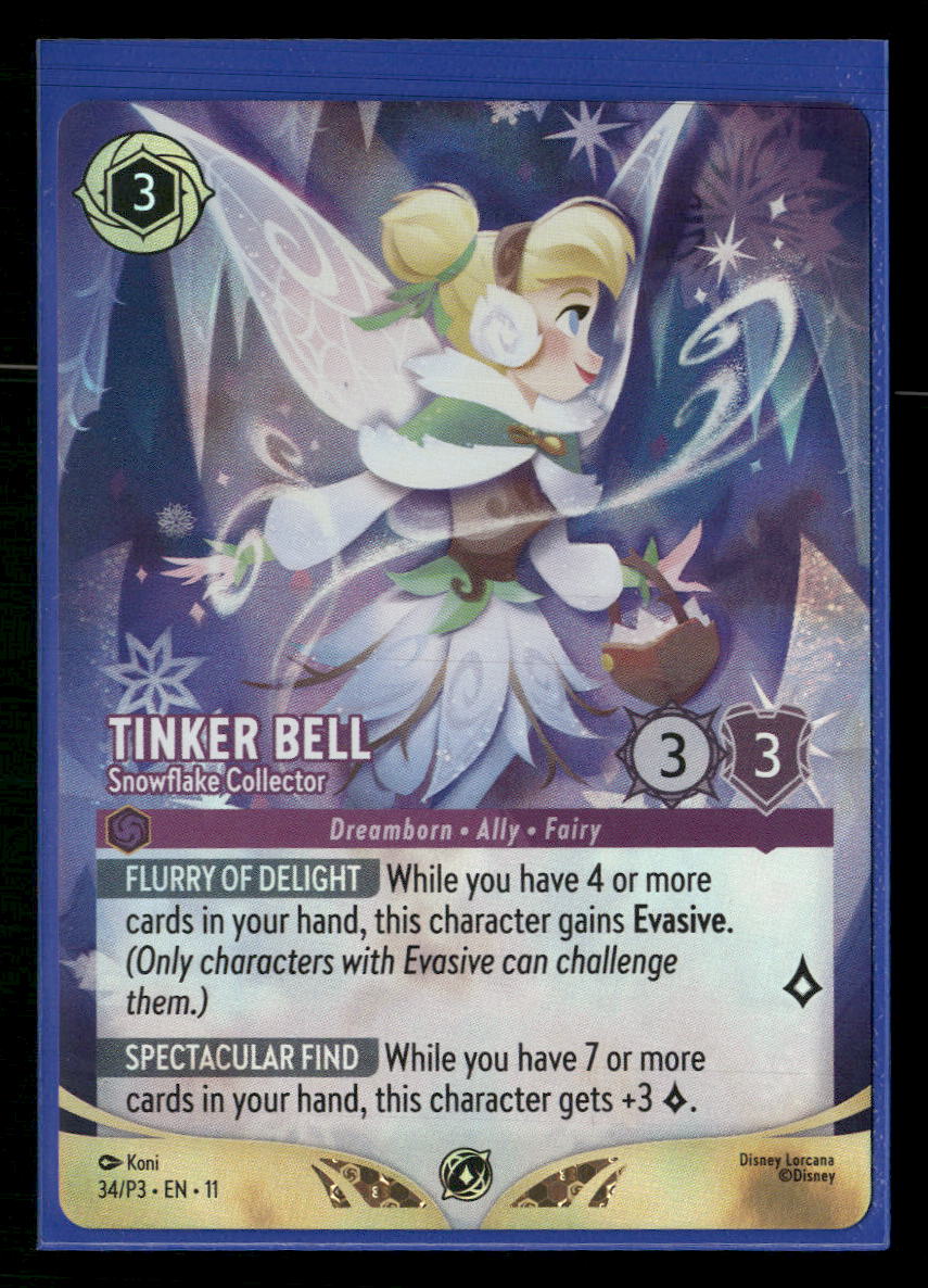 Disney Lorcana Promo Cards Tinker Bell (Championship) #34