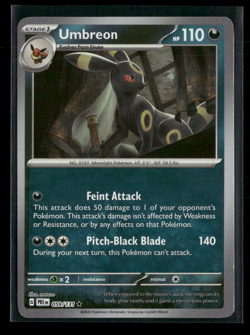 SV: Prismatic Evolutions Umbreon (Master Ball Pattern) #059/131