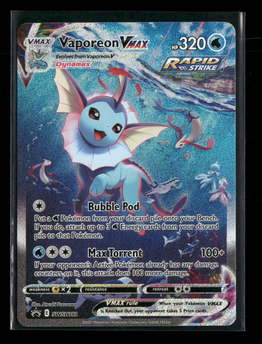 SWSH: Sword & Shield Promo Cards Vaporeon VMAX #SWSH182