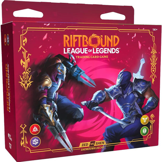 Riftbound TCG Set 4 Vendetta Showdown Decks Zed vs Shen front