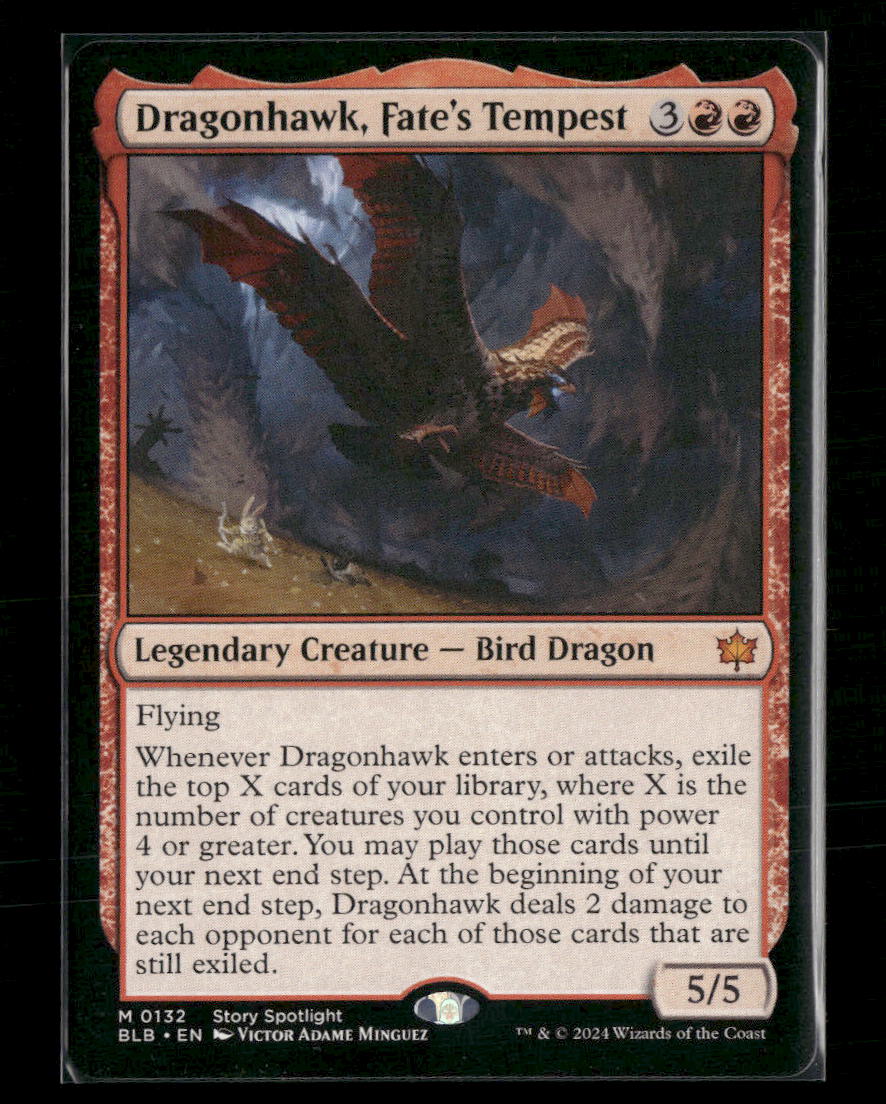 Bloomburrow Dragonhawk, Fate's Tempest #132
