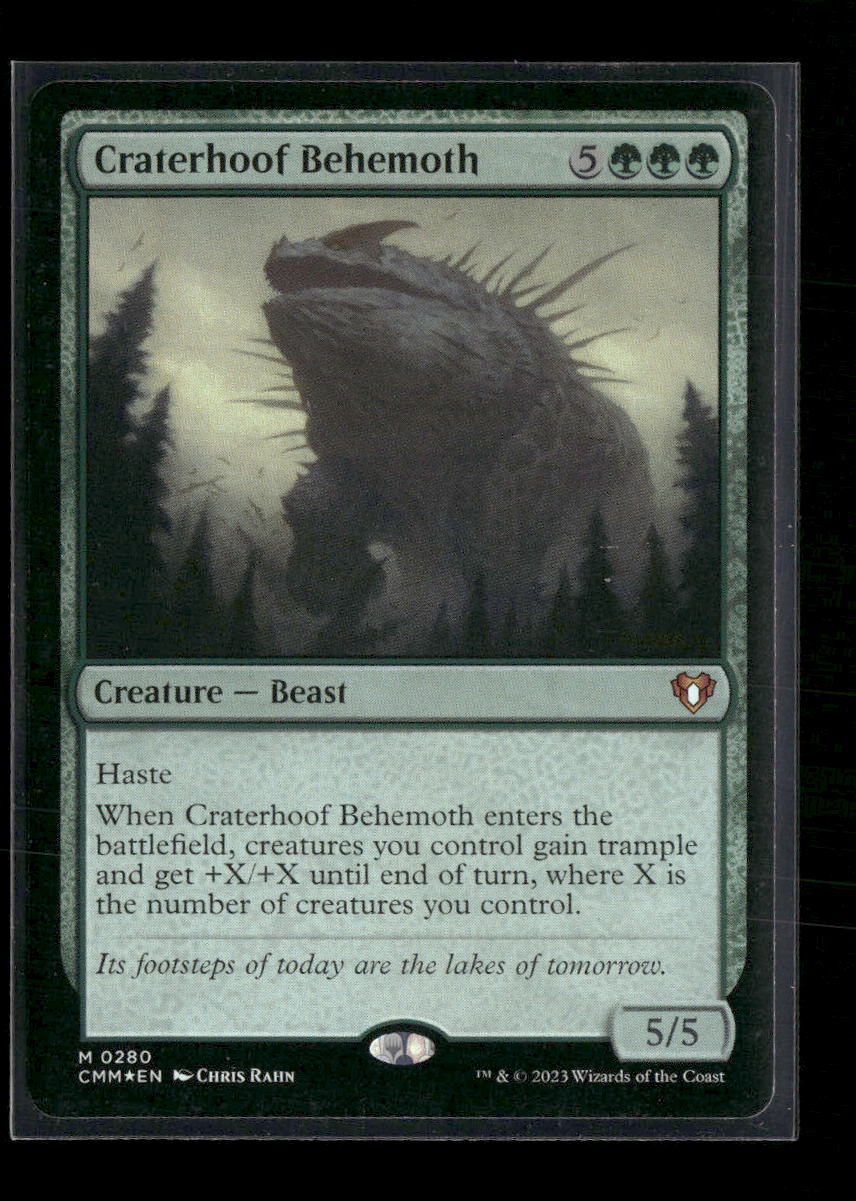 Commander Masters Craterhoof Behemoth Foil #280