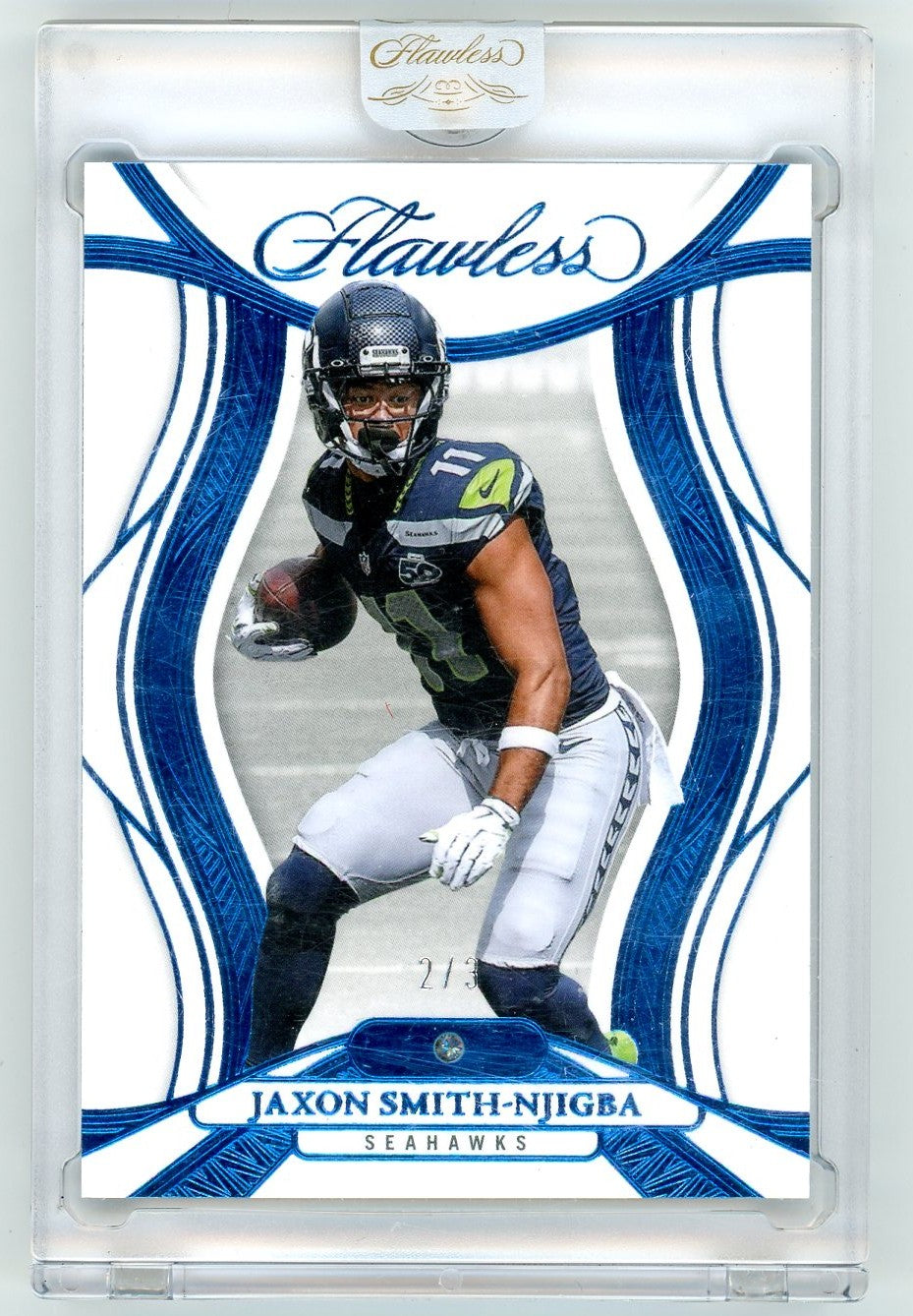 2025 Panini Flawless Aquamarine Jaxon Smith-Njigba #/3 #50