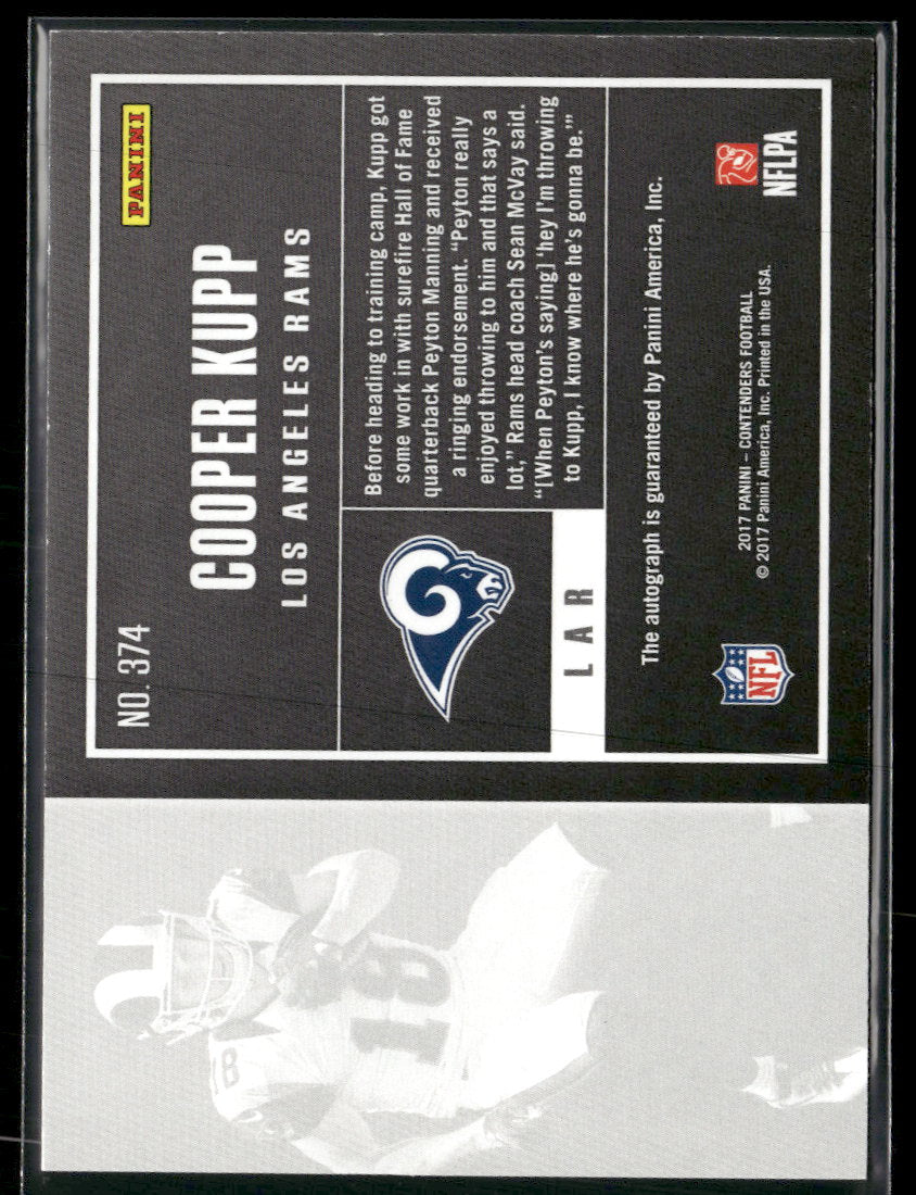2017 Panini Contenders Cracked Ice Ticket Cooper Kupp RC AU  /2 #374