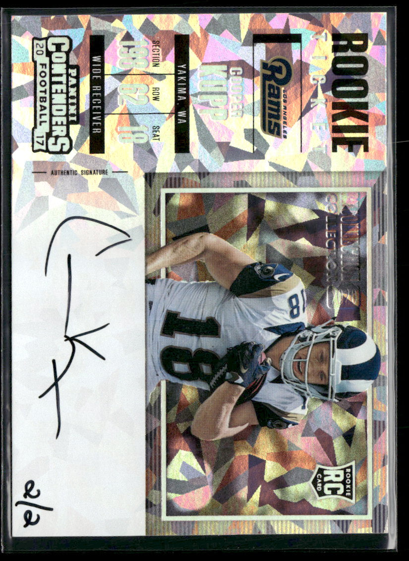 2017 Panini Contenders Cracked Ice Ticket Cooper Kupp RC AU  /2 #374