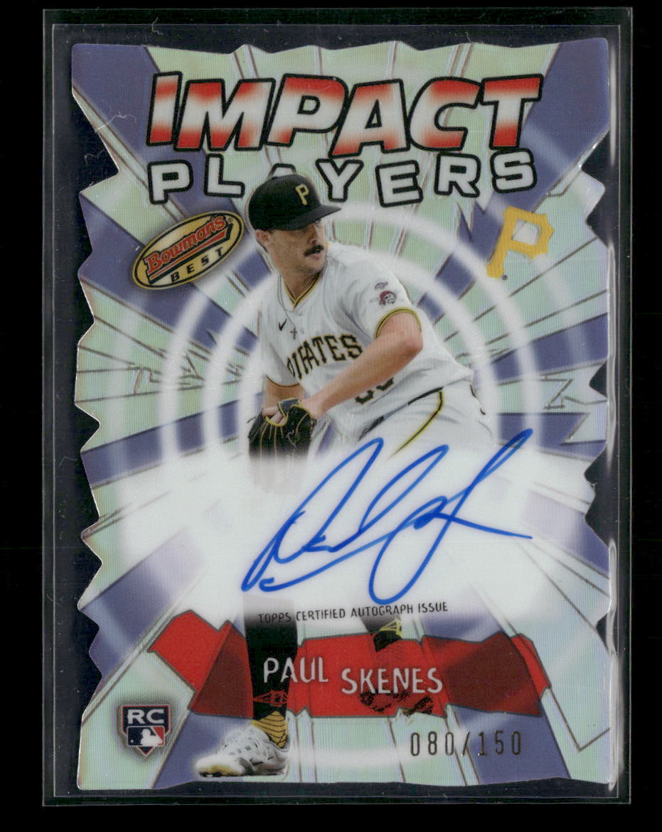 2024 Bowman's Best Impact Players Autographs Paul Skenes #/150 AU #IPA-PS