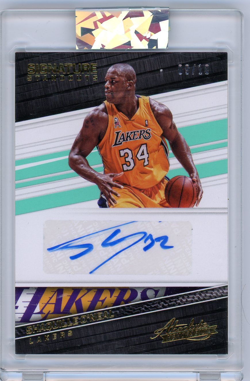 2017-18 Panini Absolute Signature Standouts Level 3 Shaquille O'Neal #/10 #SS-SO