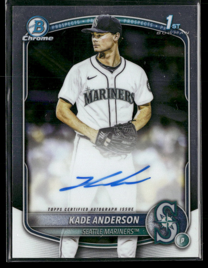 2025 Bowman Draft Chrome Prospect Autographs Kade Anderson AU #CPA-KA