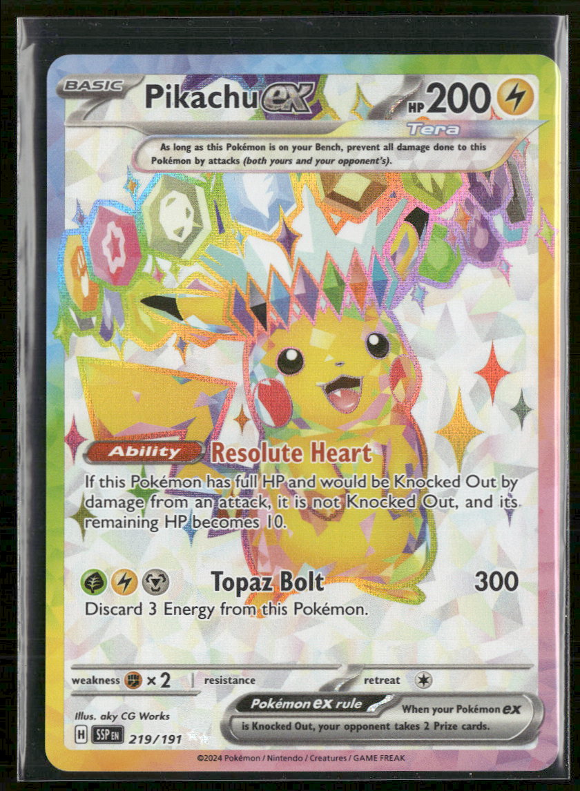 SV08: Surging Sparks Pikachu ex #219/191