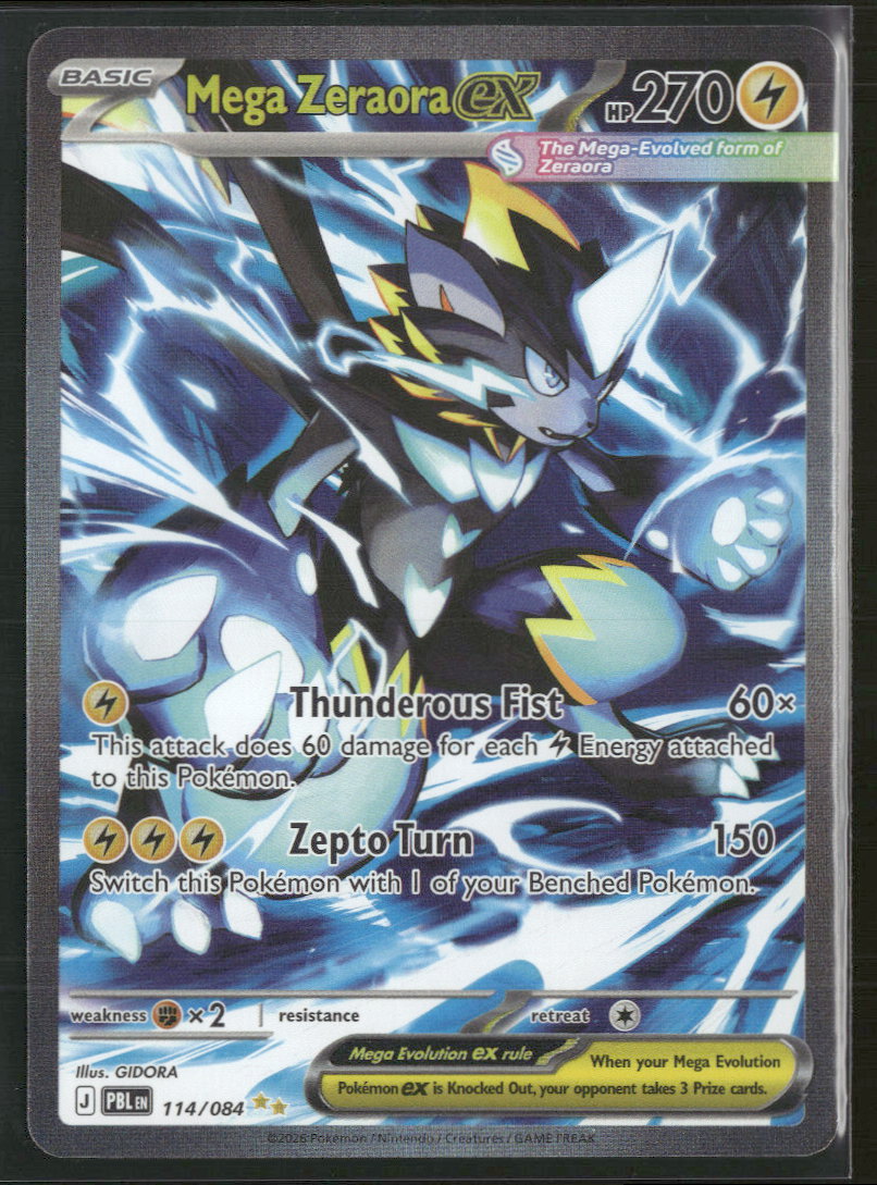 ME05: Pitch Black Mega Zeraora ex #114/084