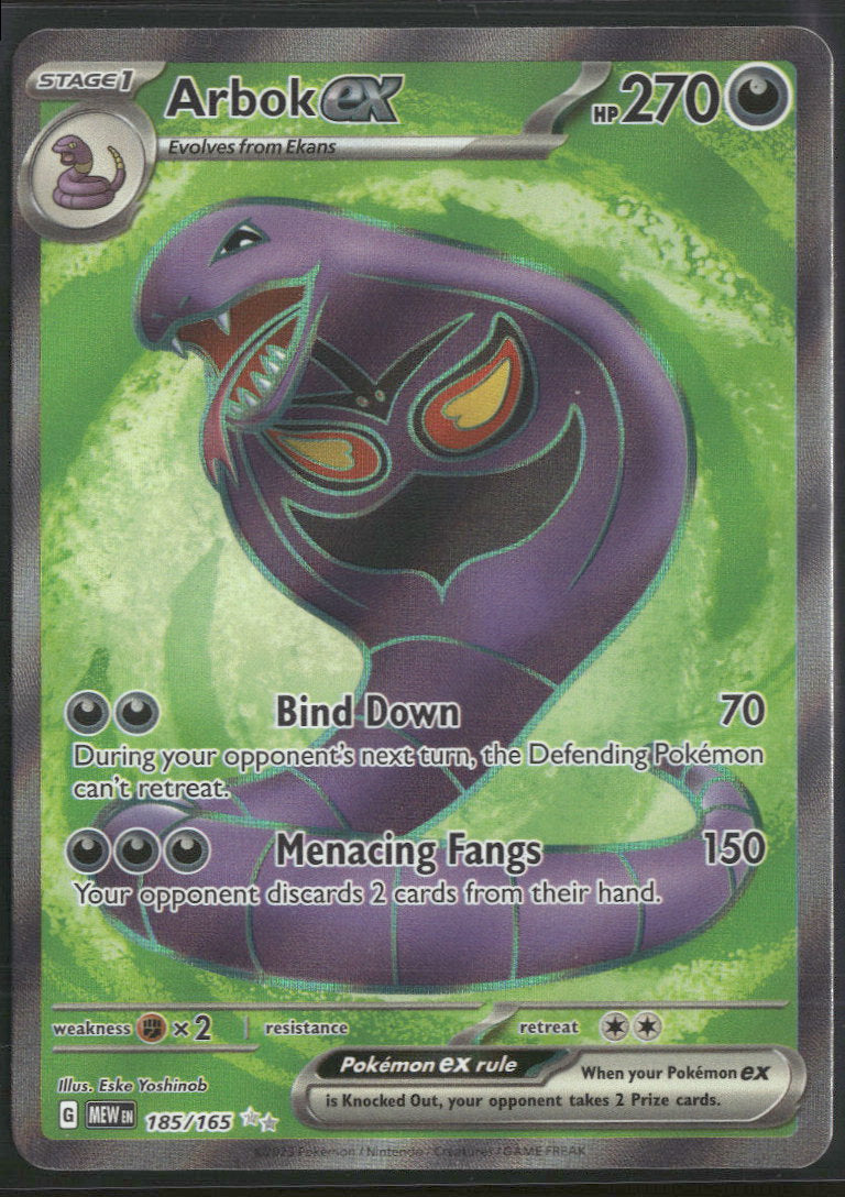 SV: Scarlet & Violet 151 Arbok ex #185/165