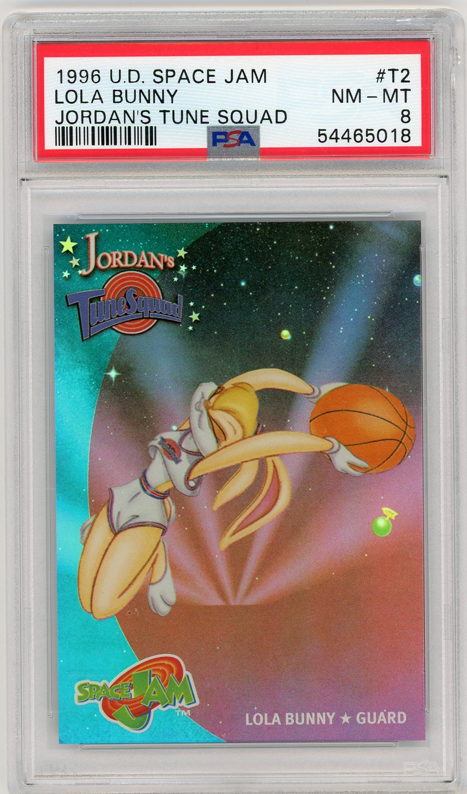 1996 Upper Deck Space Jam Jordan's Tune Squad Lola Bunny 8 PSA #T2