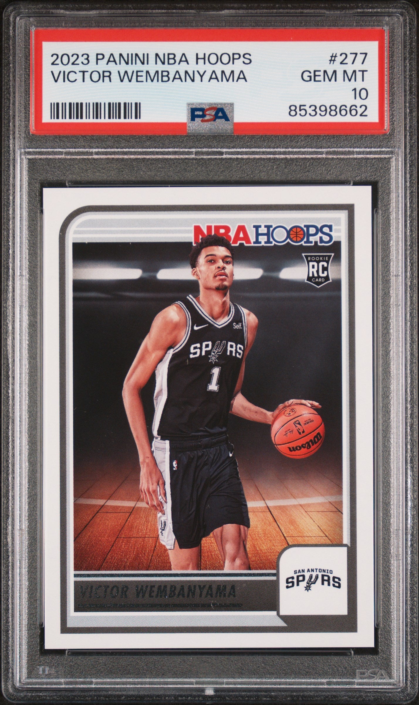 2023 Panini NBA Hoops Victor Wembanyama 10 PSA #277