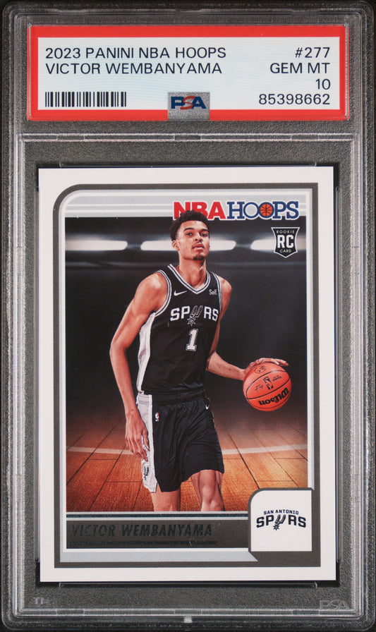 2023 Panini NBA Hoops Victor Wembanyama 10 PSA #277