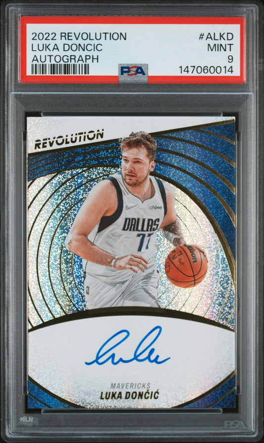 2022 Panini Revolution Autographs Luka Doncic 9 PSA #ALKD