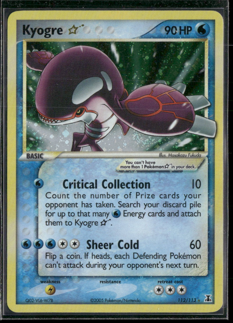 EX Delta Species Kyogre Star #112/113