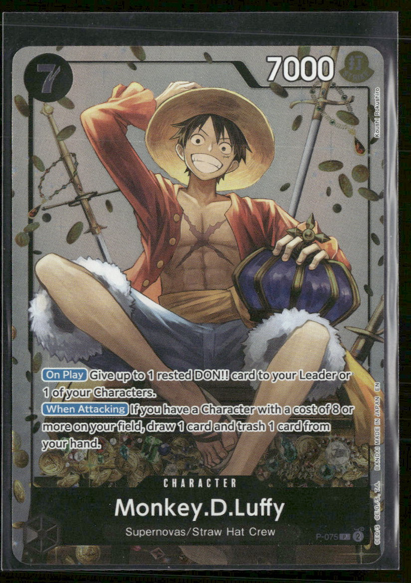One Piece Promotion Cards Monkey.D.Luffy (Tin Pack Set Vol. 2) #P-075