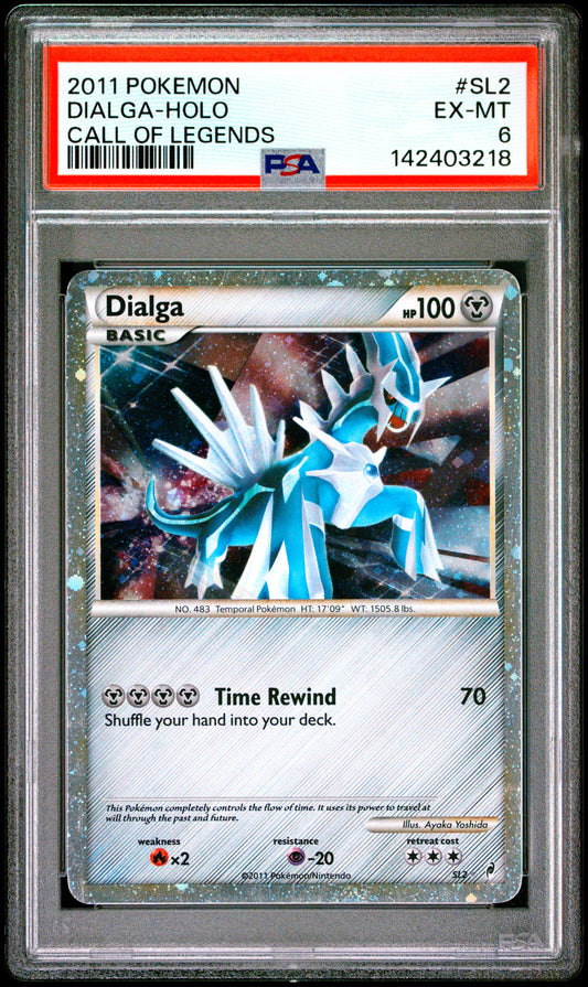 2011 Pokemon Call Of Legends Call Of Legends Dialga-Holo 6 PSA #SL2