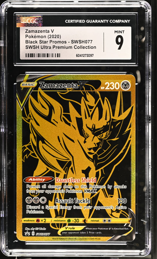 2020 Black Star Promos Zamazenta V 9 CGC #SWSH077