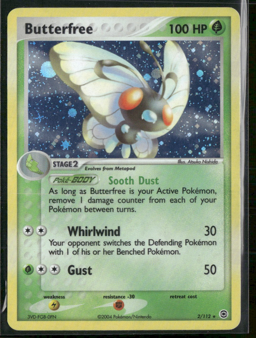 FireRed & LeafGreen Butterfree #2/112 Damaged