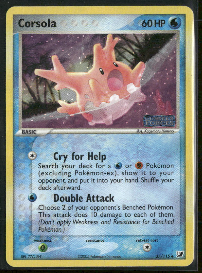 EX Unseen Forces Corsola #37/115