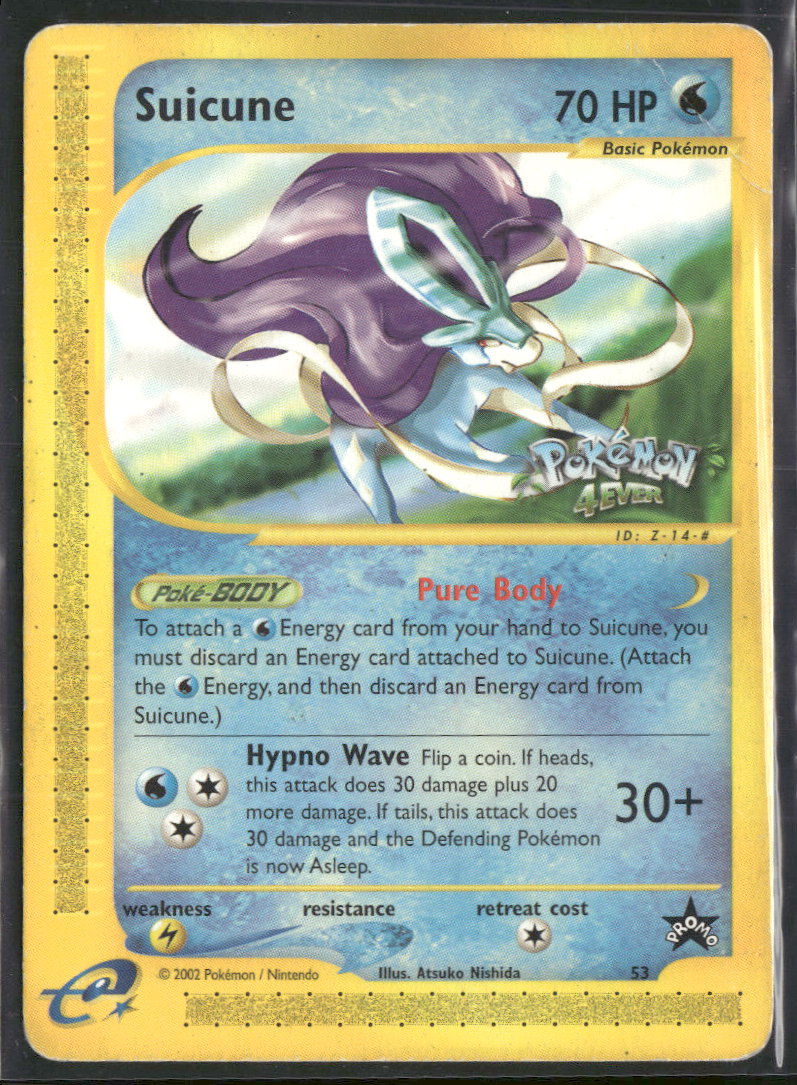 WoTC Promo Suicune #53/53 Damaged